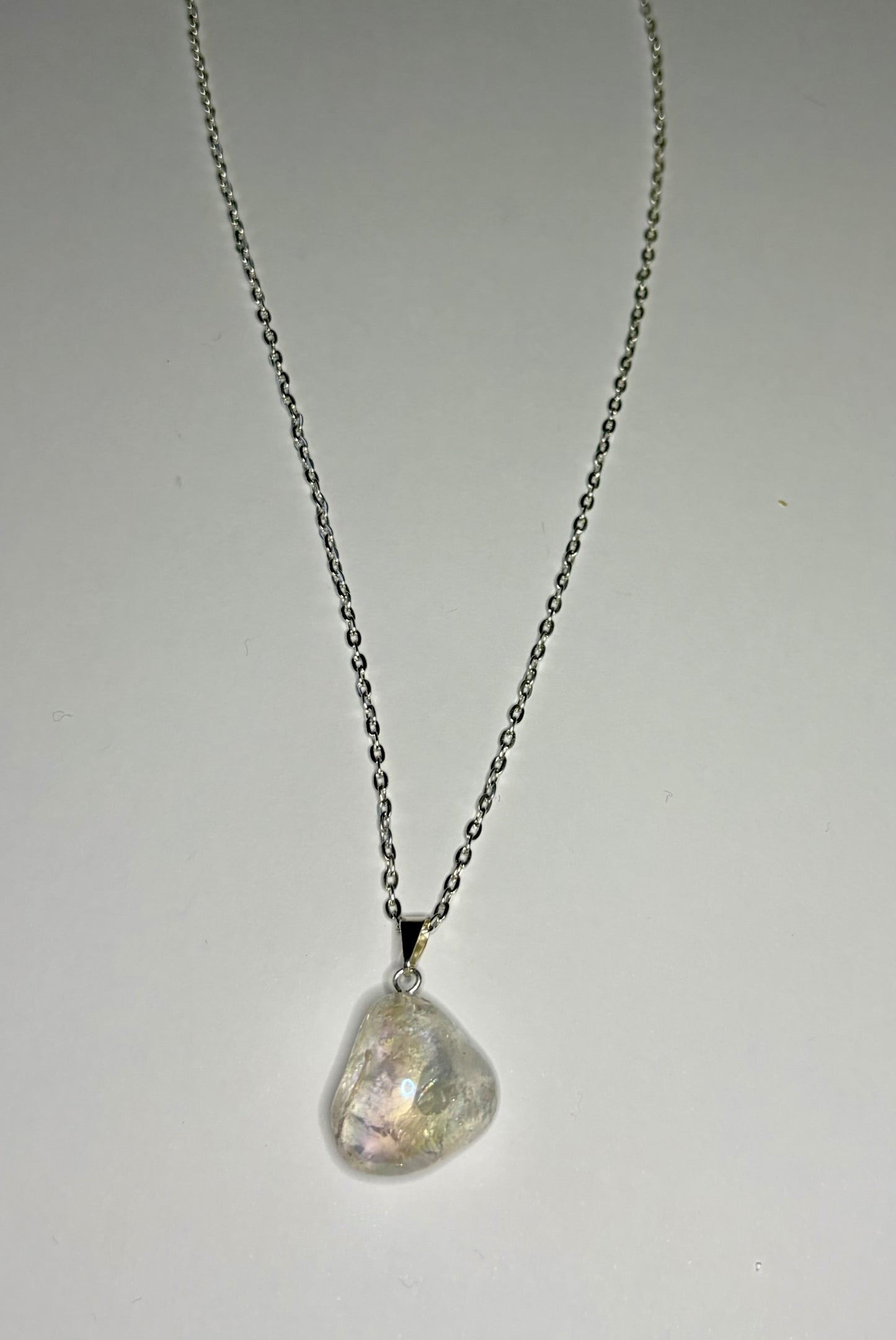 Sterling Silver Opal Aura Pendant