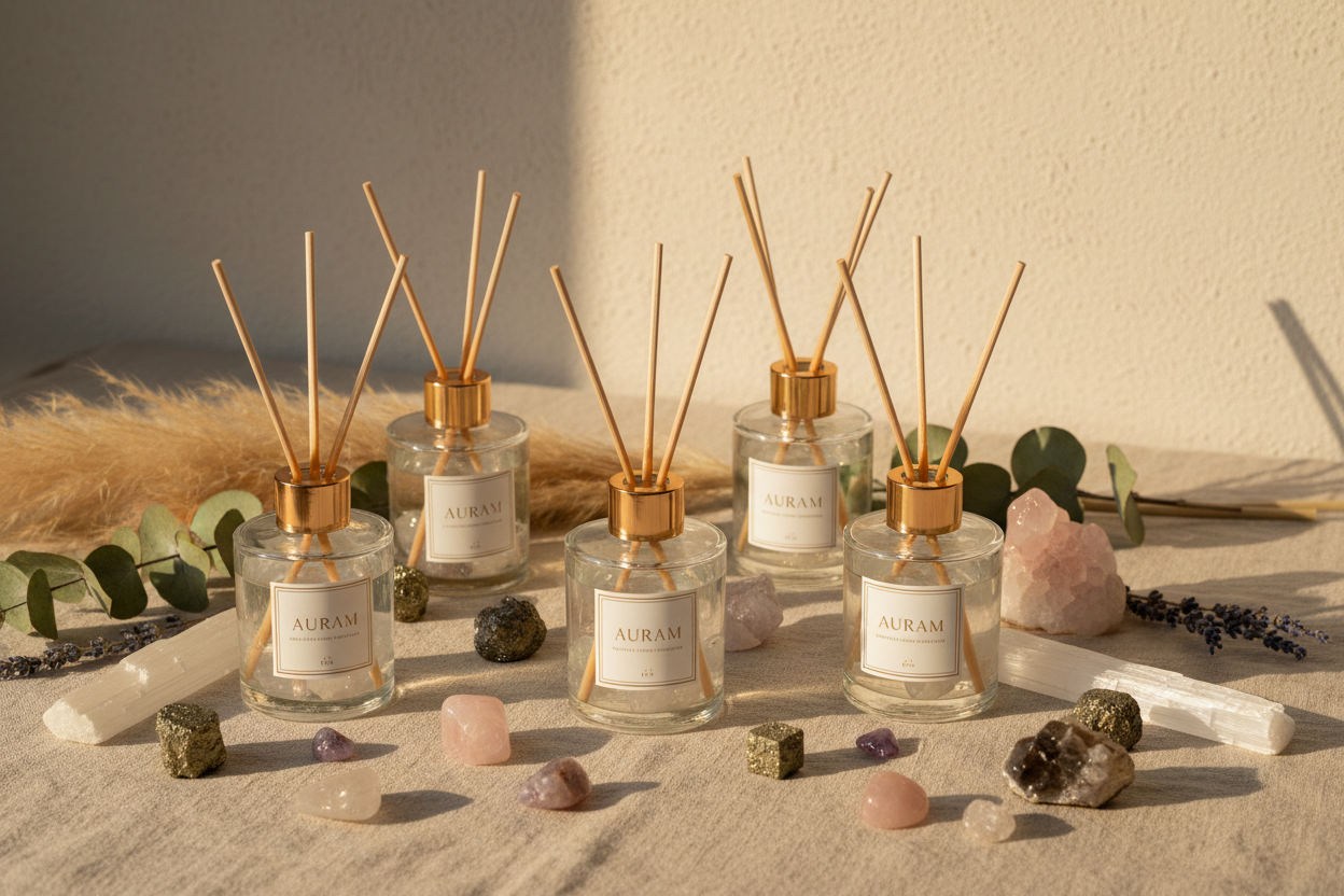 Crystal Infused Reed Diffusers Collection