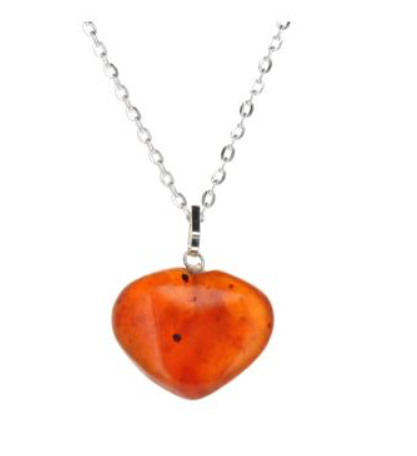 Carnelian Heart Pendant