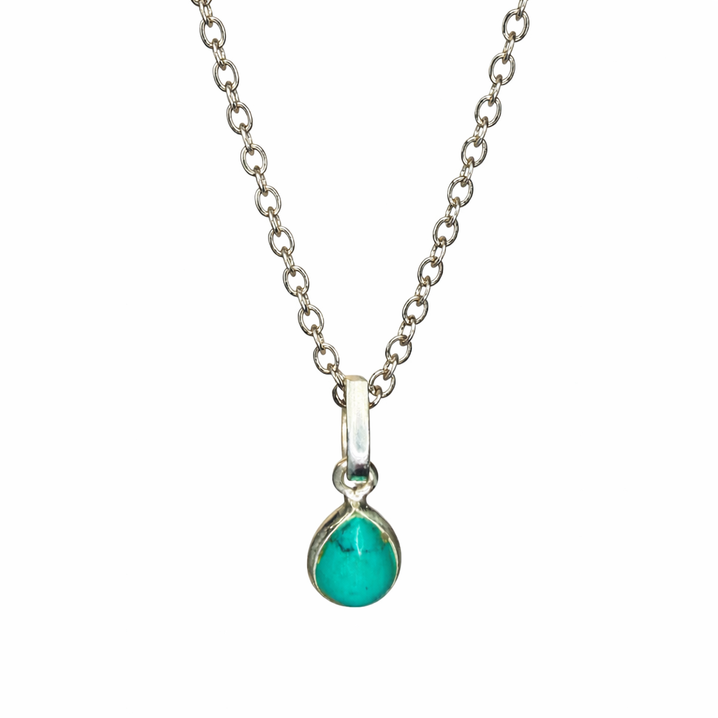 Sterling Silver Turquoise Necklace