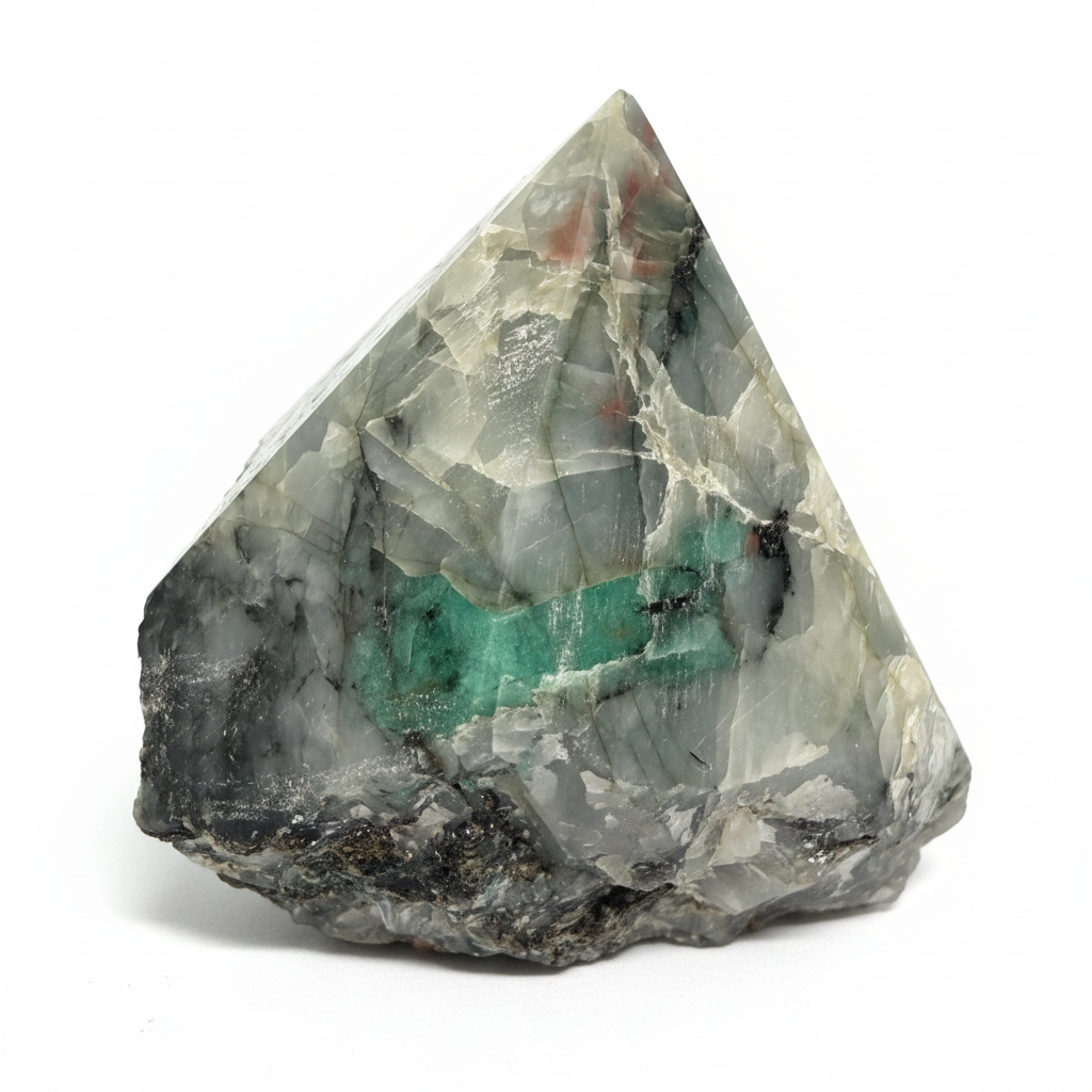 Emerald Crystal - Plain White Background