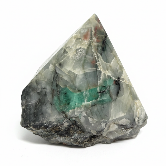 Emerald Crystal - Plain White Background