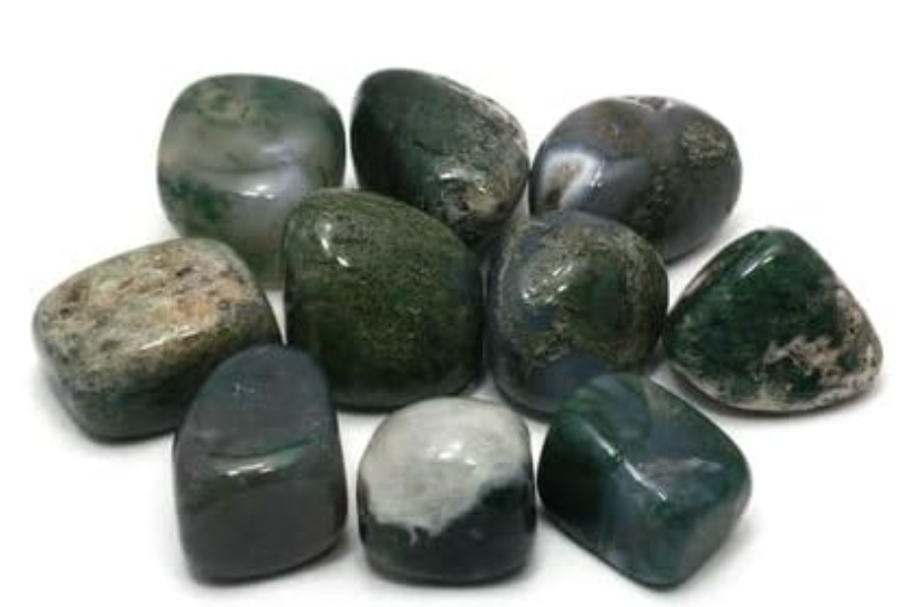 Moss Agate Tumblestone