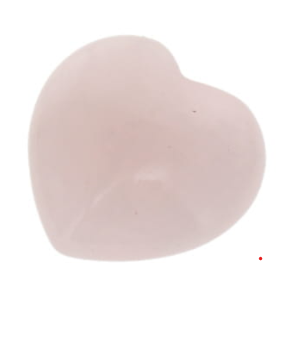Rose Quartz Puff Heart