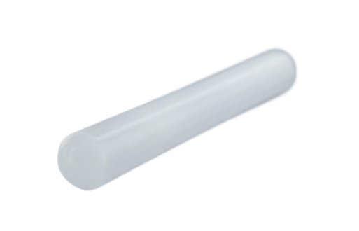 White cylindrical object on a white background