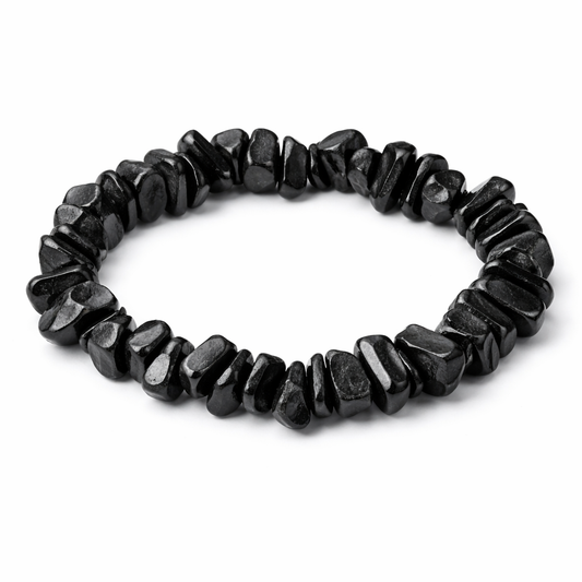 Shungite Bracelet - Crystal Healing for Anxiety and Protection